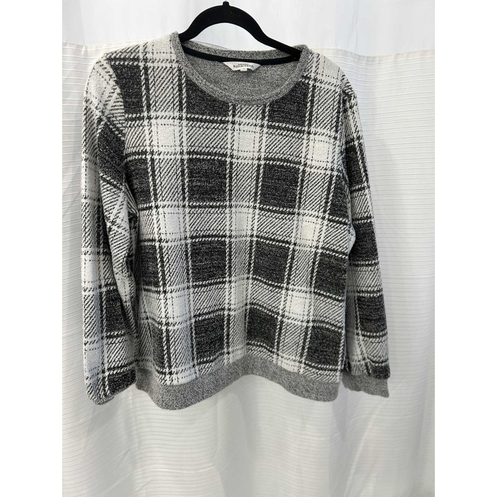 Northern Reflections Monochrome Plaid Sweater